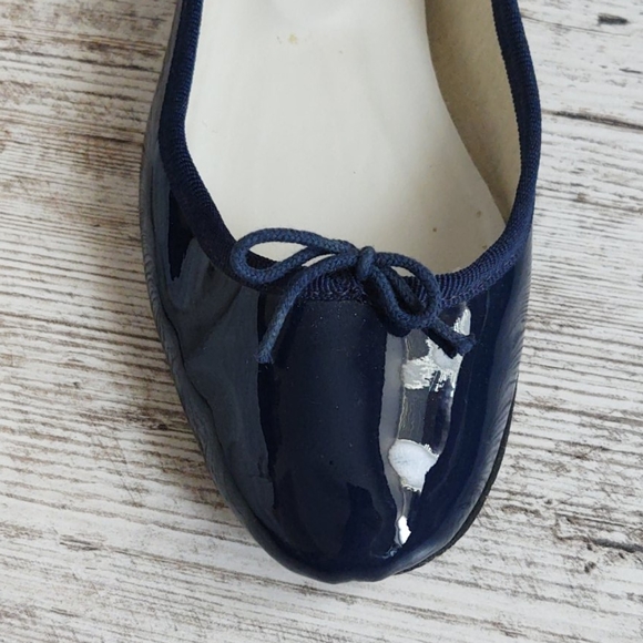 đŞSz 38 Repetto Blue Patent Leather Ballerina Flat - Picture 3 of 16
